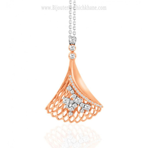 Collier femme en Or Bicolore  18 Carats Ref 48582 | Chichkhane