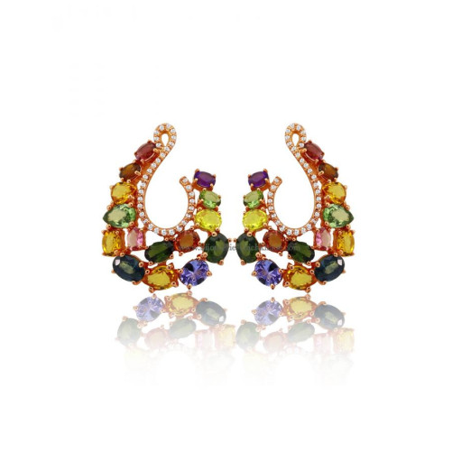 Boucles d'oreilles femme en Or Rose 18 Carats Ref 48407 | Chichkhane