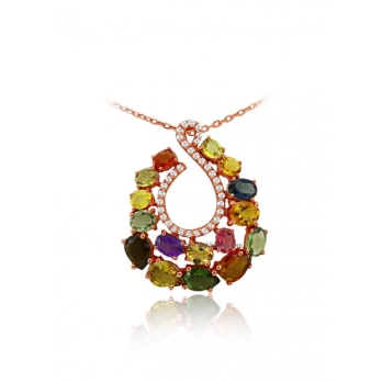 Pendentif femme en Or Rose 18 Carats Ref 48406 | Chichkhane