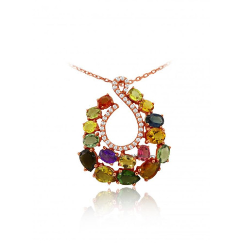 Pendentif femme en Or Rose 18 Carats Ref 48406 | Chichkhane