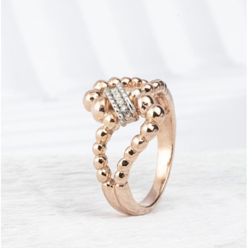 Bague femme en Or Bicolore  18 Carats Ref 67535 | Chichkhane