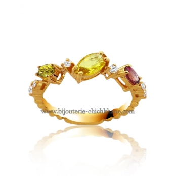 Bague femme en Or Jaune 18 Carats Ref 48485 | Chichkhane