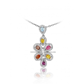 Pendentif femme en Or Blanc 18 Carats Ref 48480 | Chichkhane