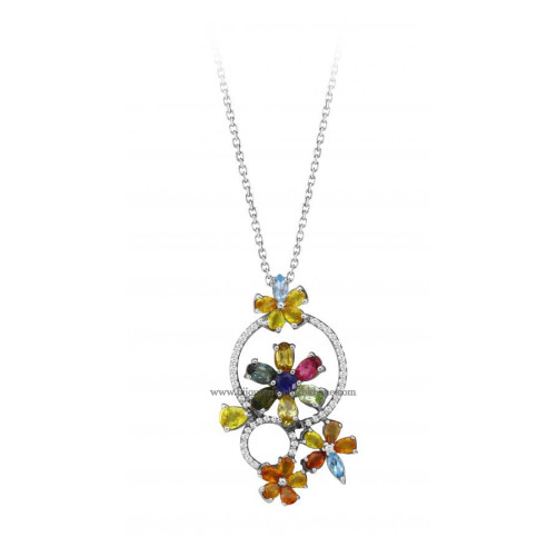 Collier femme en Or Bicolore 18 Carats Ref 48471 | Chichkhane