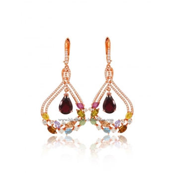 Boucles d'oreilles femme en Or Rose 18 Carats Ref 48475 | Chichkhane