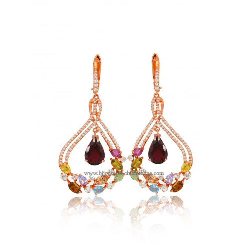 Boucles d'oreilles femme en Or Rose 18 Carats Ref 48475 | Chichkhane
