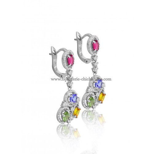 Boucles D'oreilles Diamants 48327