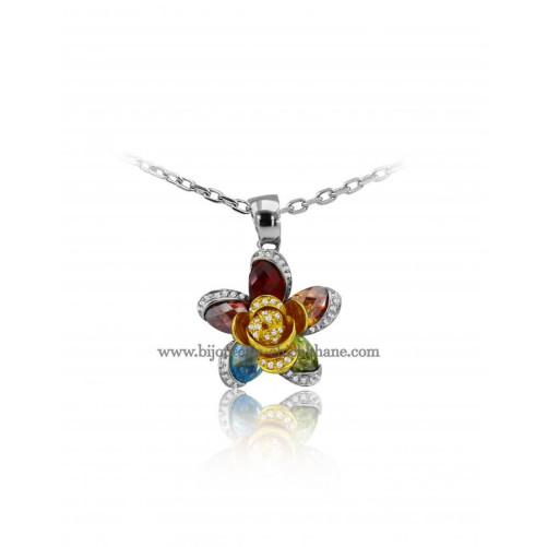 Pendentif femme en Or Bicolore 18 Carats Ref 48095 | Chichkhane
