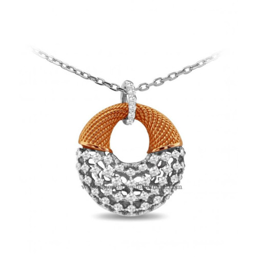 Pendentif femme en Or Bicolore  18 Carats Ref 47911 | Chichkhane