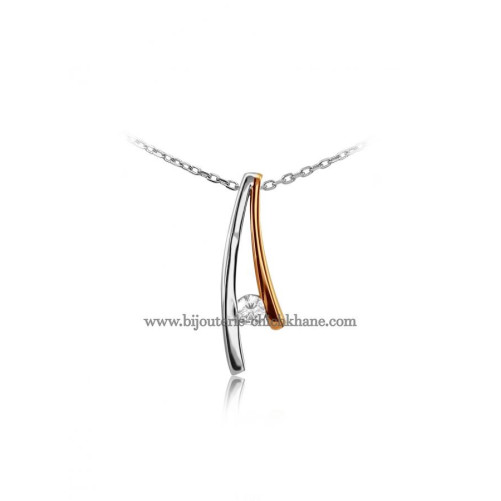 Pendentif femme en Or Bicolore  18 Carats Ref 47946 | Chichkhane