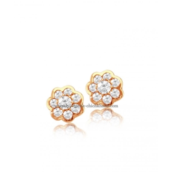 Boucles d'oreilles femme en Or Jaune 18 Carats Ref 47931 | Chichkhane