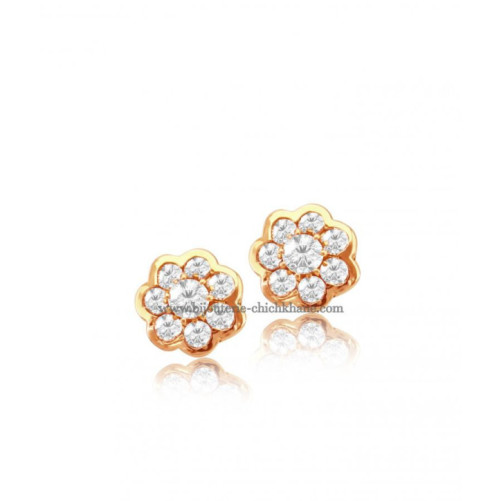 Boucles d'oreilles femme en Or Jaune 18 Carats Ref 47931 | Chichkhane