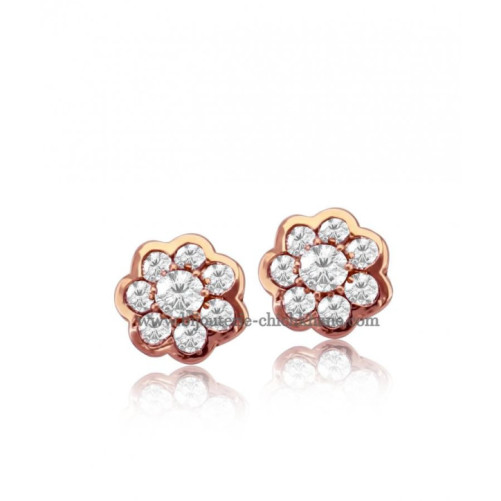 Boucles d'oreilles femme en Or Rose 18 Carats Ref 47929 | Chichkhane