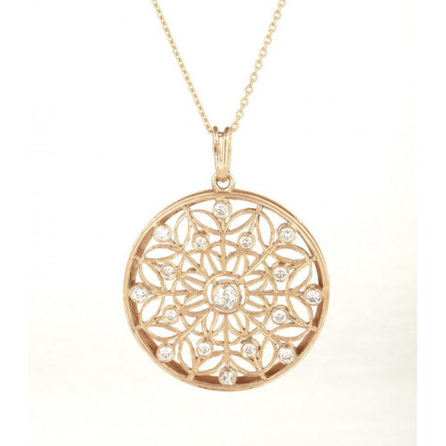 Pendentif femme en Or Rose 18 Carats Ref 47639 | Chichkhane