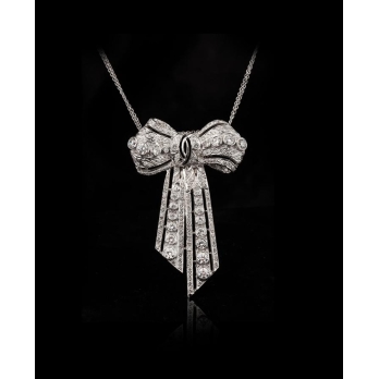 Pendentif femme en Or Blanc 18 Carats Ref 66588 | Chichkhane