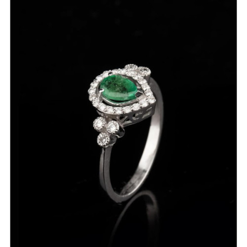 Bague femme en Or Blanc 18 Carats Ref 66578 | Chichkhane