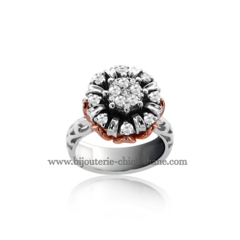 Solitaire femme en Or Bicolore  18 Carats Ref 51968 | Chichkhane