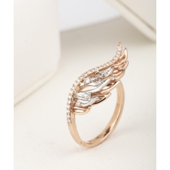 Bague femme en Or Bicolore  18 Carats Ref 66574 | Chichkhane