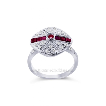 Bague femme en Or Blanc 18 Carats Ref 45263 | Chichkhane