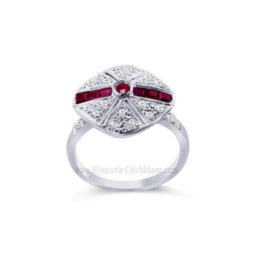 Bague femme en Or Blanc 18 Carats Ref 45263 | Chichkhane