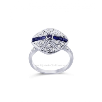 Bague femme en Or Blanc 18 Carats Ref 45262 | Chichkhane