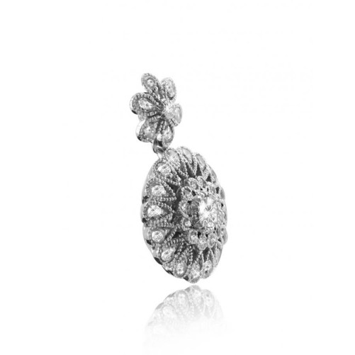 Pendentif femme en Or Blanc 18 Carats Ref 50981 | Chichkhane