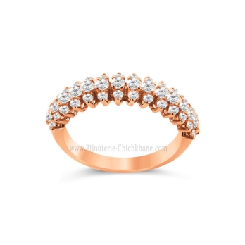 Alliance femme en Or Bicolore  18 Carats Ref 45233 | Chichkhane