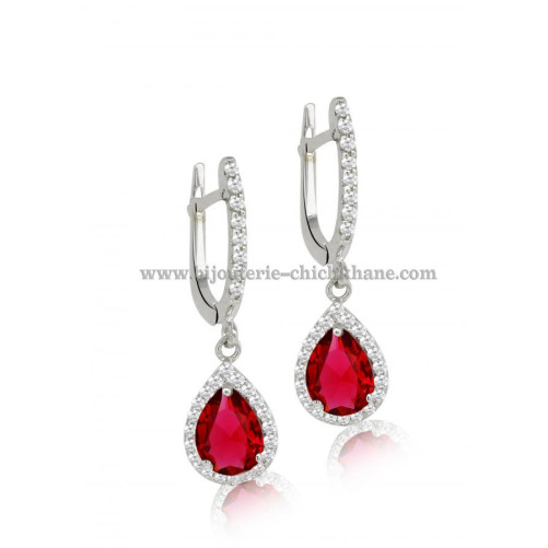 Boucles d'oreilles femme en Or Blanc 18 Carats Ref 44550 | Chichkhane