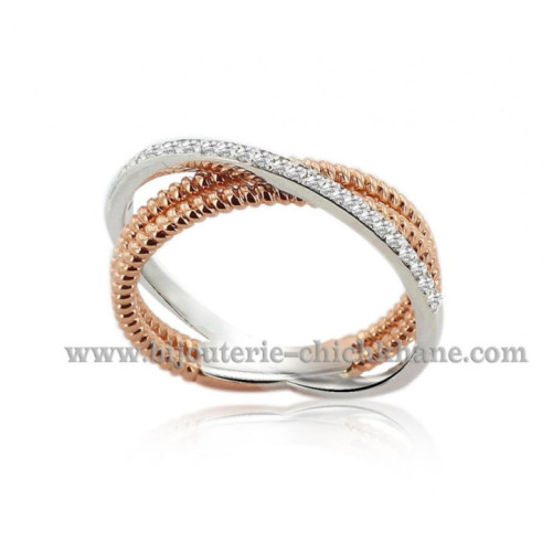 Bague femme en Or Bicolore  18 Carats Ref 43246 | Chichkhane