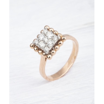 Bague femme en Or Bicolore  18 Carats Ref 67328 | Chichkhane