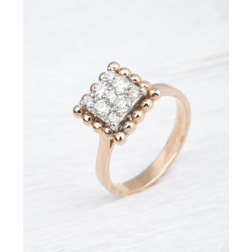 Bague femme en Or Bicolore  18 Carats Ref 67328 | Chichkhane