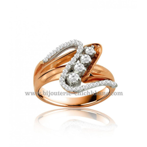 Bague femme en Or Bicolore  18 Carats Ref 43188 | Chichkhane