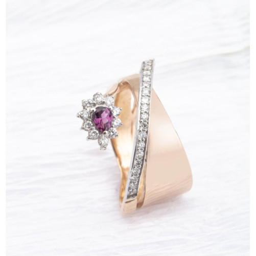 Bague femme en Or Bicolore  18 Carats Ref 67318 | Chichkhane