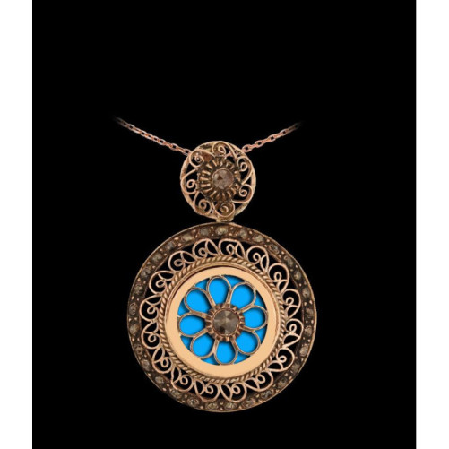 Pendentif Diamants Rose ''Chichkhane'' 43045