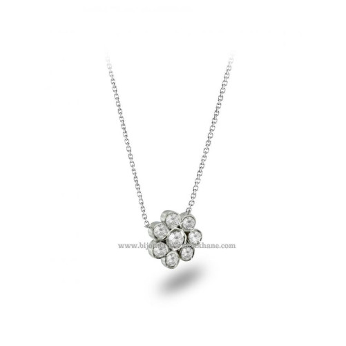 Collier femme en Or Blanc 18 Carats Ref 42484 | Chichkhane