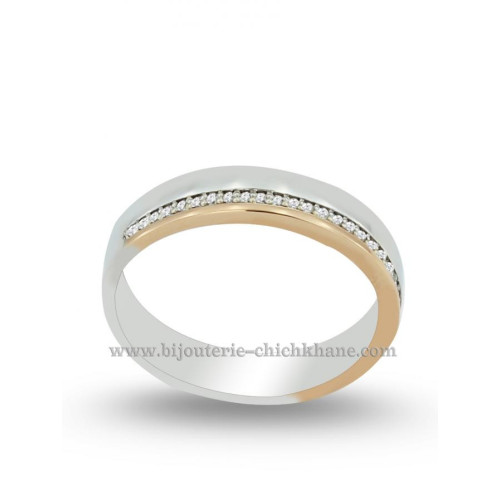 Alliance femme en Or Bicolore  18 Carats Ref 40494 | Chichkhane