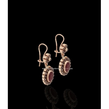 Boucles D'oreilles Diamants Rose ''Chichkhane'' 38847