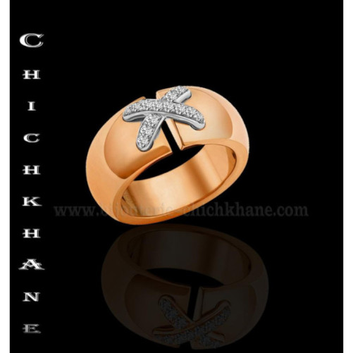Bague femme en Or Bicolore  18 Carats Ref 34494 | Chichkhane