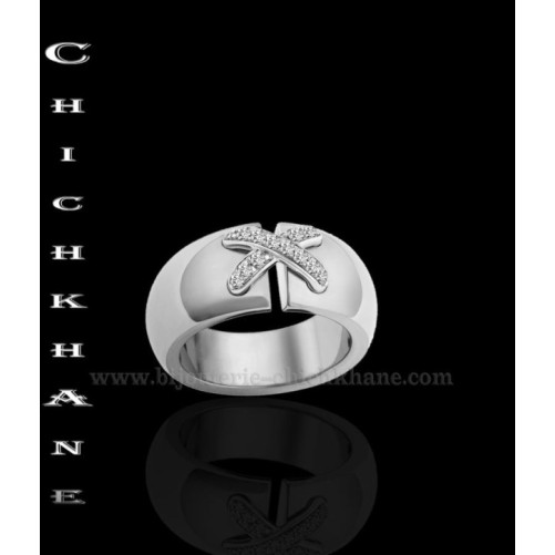 Bague femme en Or Blanc 18 Carats Ref 46486 | Chichkhane