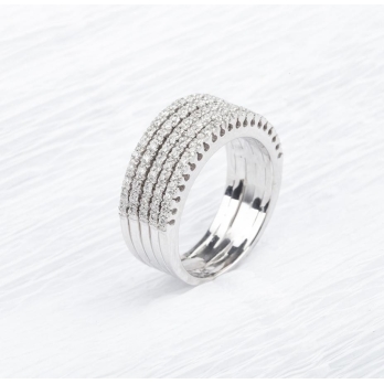 Bague femme en Or Blanc 18 Carats Ref 67131 | Chichkhane
