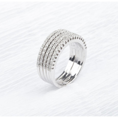 Bague femme en Or Blanc 18 Carats Ref 67131 | Chichkhane
