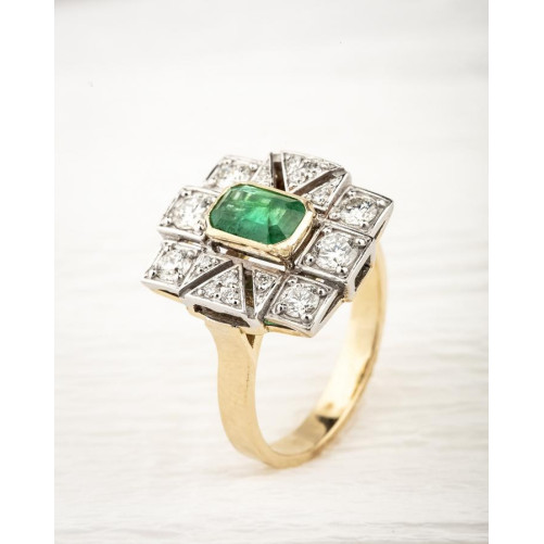 Bague femme en Or Bicolore 18 Carats Ref 66869 | Chichkhane