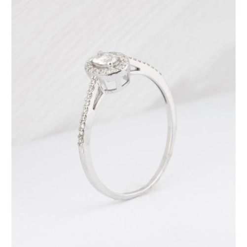 Bague femme en Or Blanc 18 Carats Ref 66807 | Chichkhane