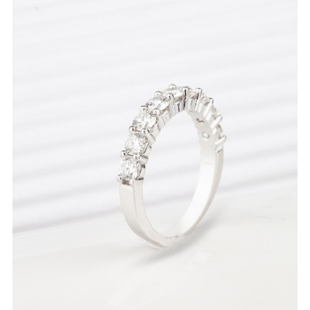 Alliance femme en Or Blanc 18 Carats Ref 66658 | Chichkhane