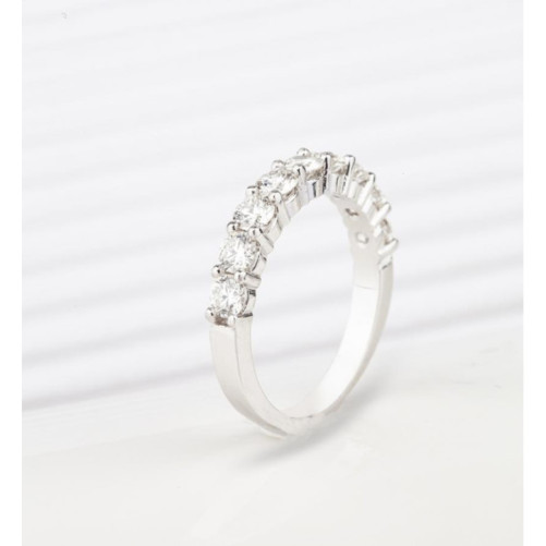 Alliance femme en Or Blanc 18 Carats Ref 66658 | Chichkhane