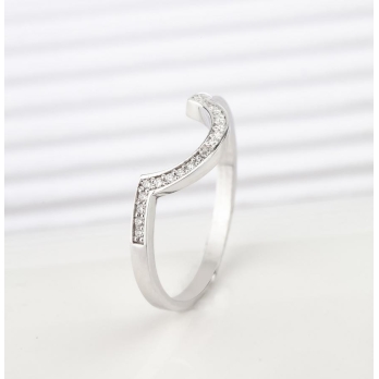 Alliance femme en Or Blanc 18 Carats Ref 66666 | Chichkhane