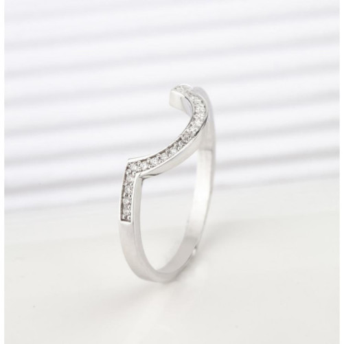 Alliance femme en Or Blanc 18 Carats Ref 66666 | Chichkhane