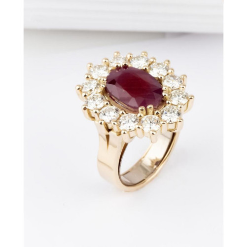 Bague femme en Or Jaune 18 Carats Ref 66008 | Chichkhane