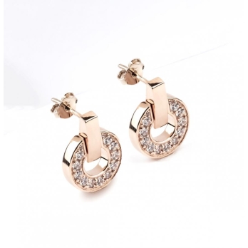 Boucles d'oreilles femme en Or Rose 18 Carats Ref 65962 | Chichkhane