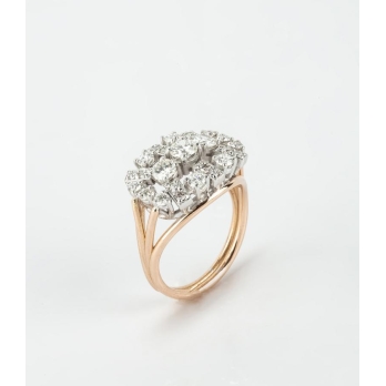 Bague femme en Or Bicolore  18 Carats Ref 65704 | Chichkhane